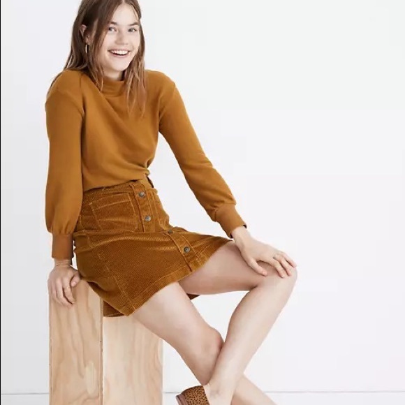 Madewell Corduroy A-Line Mini Skirt - Picture 8 of 9